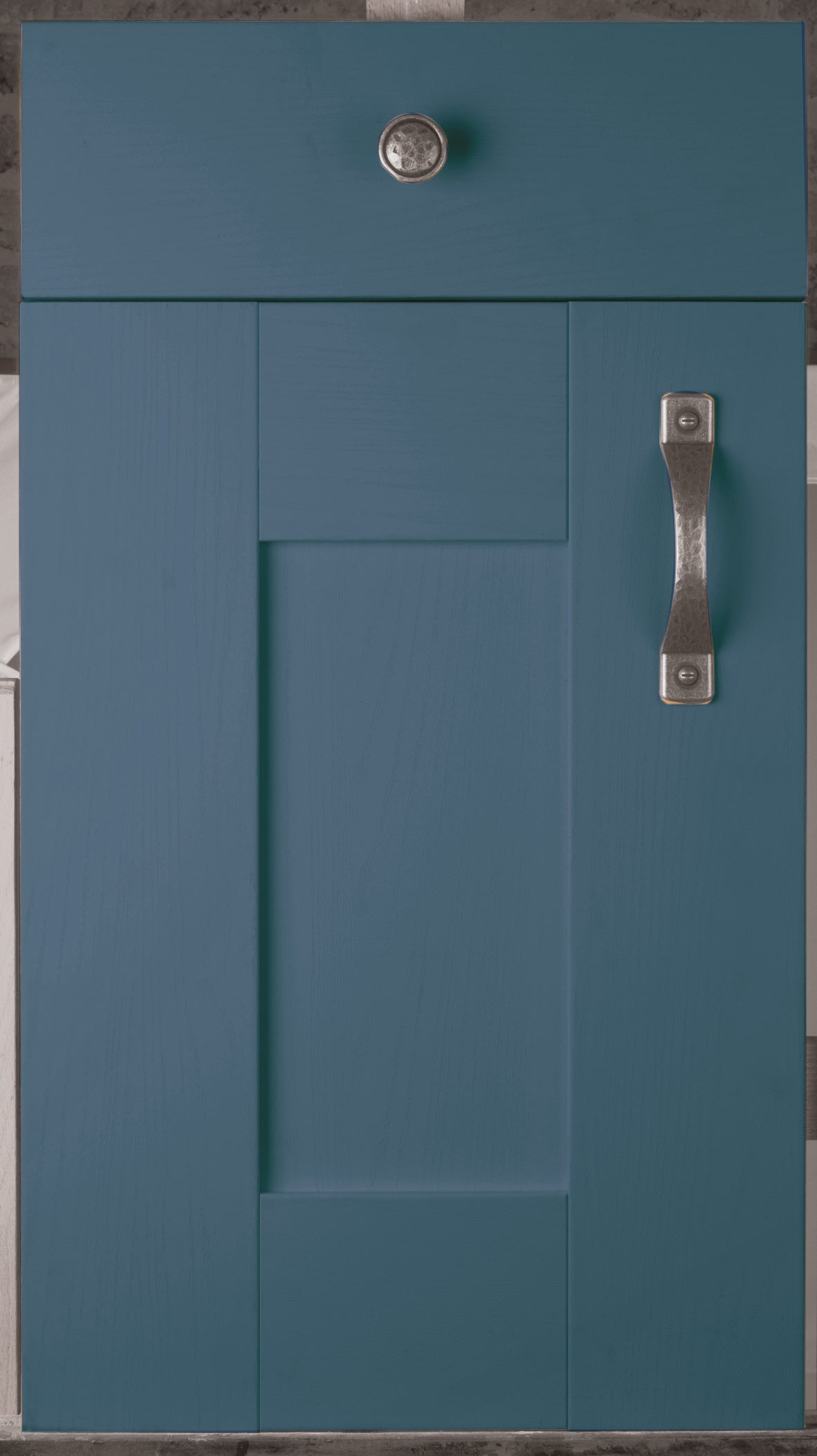 Oak grain azure blue